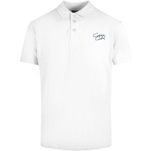 Cavalli-klasse - Poloshirt - Wit - 100% Katoen - Normale Pasvorm