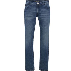 Billionaire - Venezia - Denim Super Straight Cut Broek - Blauw
