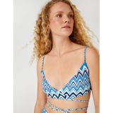 Koton - Top - Blauw - Spaghettibandjes - Aansluitende Pasvorm