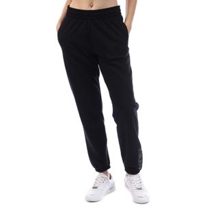 Dames DKNY Sweatbroek met Rhinestone Logo in Zwart