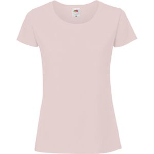 Fruit Of The Loom Vrouwen / Dames Ringgesponnen Premium T-Shirt (Poederroos)