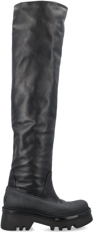 Chloé - Raina Overknee-laarzen - Zwart - Leer