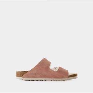 Arizona Shearling sandalen - Birkenstock - Wol - Roze klei