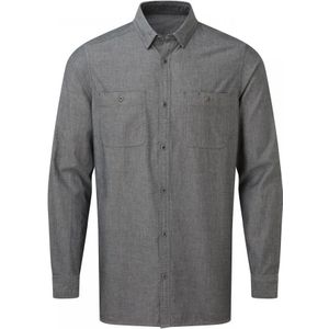 Premier Heren Biologisch Fairtrade Gecertificeerd Chambray Shirt (Grijze Denim) - Maat XL