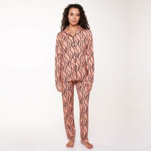 LingaDore Pyjama Set In Rose Smoke Print - Maat S