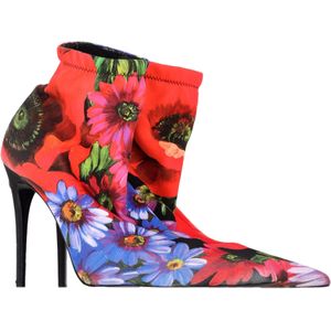 Dolce & Gabbana Bloemenlaarzen in Multicolor Polyester