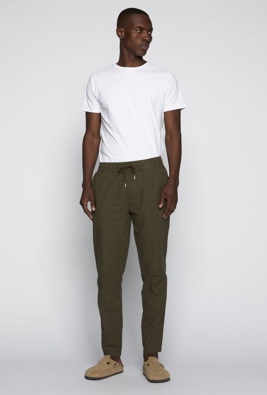 Casual Broek - Olive - Regular Fit - MAbarton