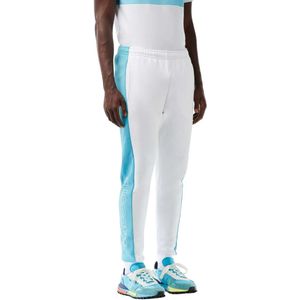 Lacoste Heren Joggingbroek Kleurblok (Wit/blauw)