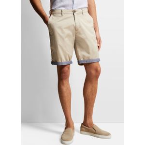 Bermuda - Ecru - Katoen - Achterzakken - Ritssluiting