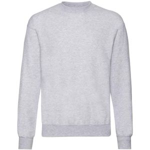 Fruit of the Loom Heren Classic Heather Drop Shoulder Sweatshirt (Heide Grijs)