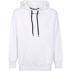 Palm Angels - Classic Logo - Hoodie - Wit - Oversized Fit