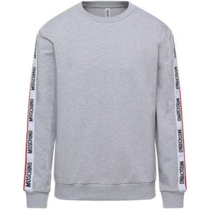 Grijs sweatshirt met merkband van Moschino