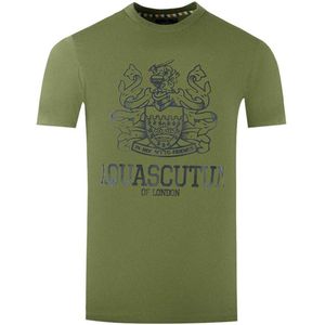 Aquascutum Heren London Aldis T-Shirt (Legergroen)