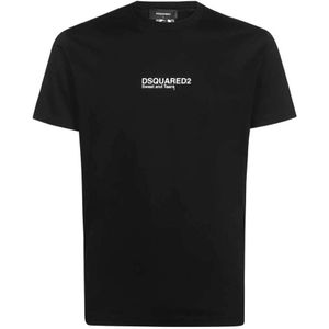 Dsquared2 Sweat And Tears Logo Cool Fit Black T-Shirt