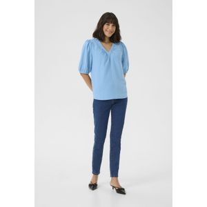 Blouse met korte mouwen Regular fit Forever Blue CC light blue