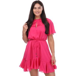 Ted Baker Dames/Dames Elsieee Mini-jurk met geribbelde zoom (Roze)