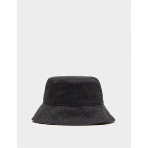 Accessories Moschino Logo Print Bucket Hat in Black