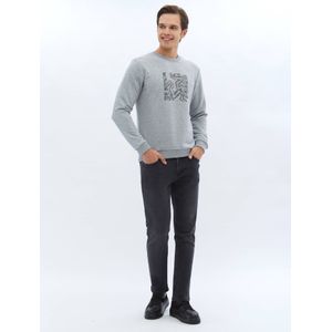 KİP - Sweatshirt - Ronde Hals - Grijs - Katoen