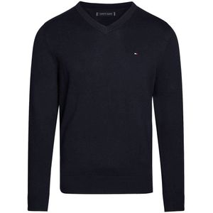 Tommy Hilfiger Sweaters V-Neck Pullover Blauw