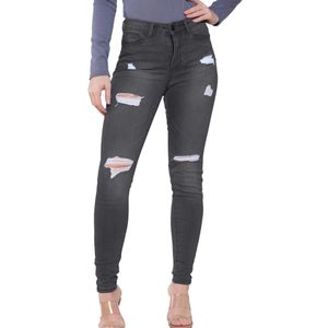 Enzo | Dames skinny stretch gescheurde jeans