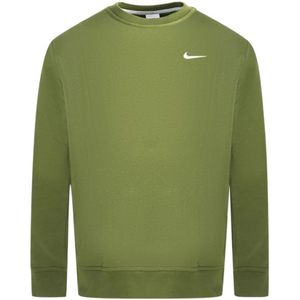 Groene Sweater Met Ronde Hals En Nike Swoosh-logo - Maat L