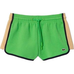 Lacoste Dames/Dames Pique Contrast Paneel Shorts (Groen)
