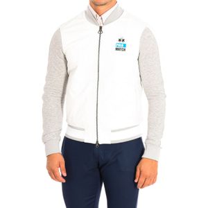 La Martina - High Collar Jacket - Heren - Wit - Katoen