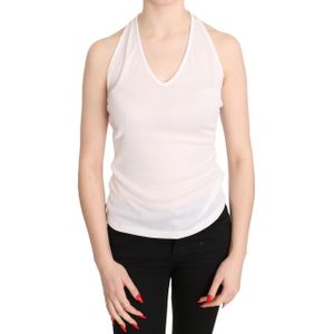 GF Ferre Witte Halter Katoenen Mouwloze Casual Tanktop Blouse