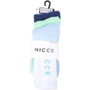 Nicce Heren Brierfield Sports Crew Sokken (Set van 3) (Marineblauw/Lichtblauw/Groen)