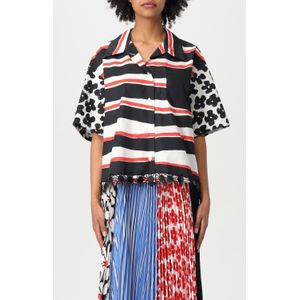 Geprinte Korte Mouwen Overhemd met Kraag