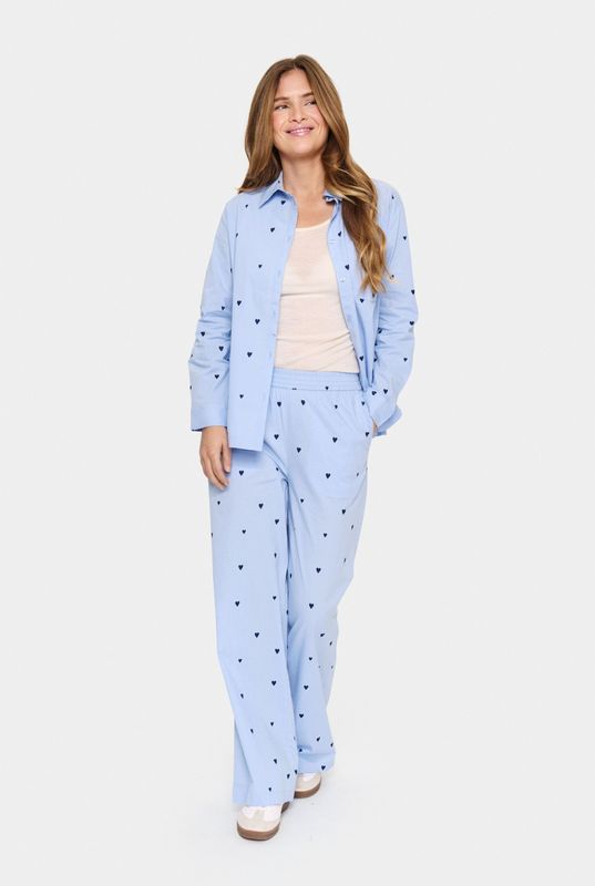 Casual broek Loose fit Serenity NightSky Harts blue