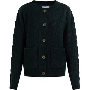 DreiMaster - Vest - Donkergroen - Dames - Met Knopen