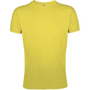 SOLS Heren Regent Slim Fit T-Shirt met korte mouwen (Honing)