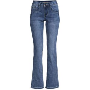 Il Dolce High Waist Bootcut Jeans Roxy Medium Blue Denim - Maat 30 (Taille)