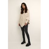 Cream - Poncho - Beige - 100% Polyester - Losvallend Ontwerp