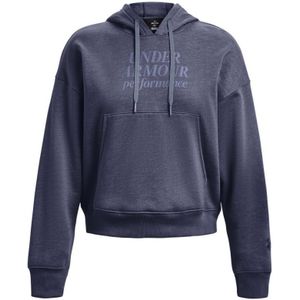 Under Armour UA Essential fleece hoodie met tekstprint voor dames, grijs