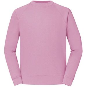 Fruit Of The Loom Heren Klassiek 80/20 Raglan Sweatshirt (Lichtroze) - Maat S