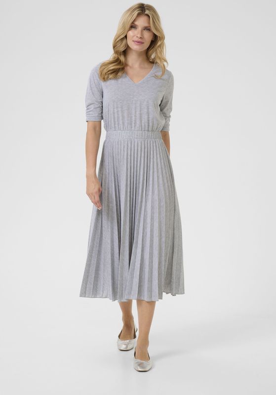 Cocktailjurk - Effen - Gedrapeerd - Plissé - 3/4 Lengte - Halve Mouw