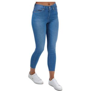 Tommy Hilfiger Nora Mid Rise Skinny Faded Ankle Jeans Dames In Denim - Maat 26 (Taille)