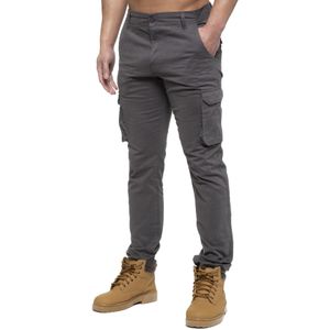 Enzo - Heren Cargo Broek - Grijs