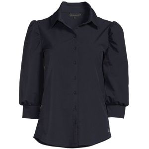 TQ-Amsterdam blouse Evelien van travelstof donkerblauw