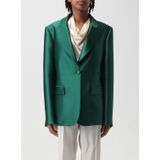 Alberta Ferretti, Dames, Jassen, Groen, Maat: M Leer,