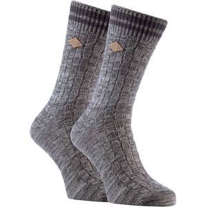 2-Pack Heren Dikke Katoenen Chunky Gebreide Formele Boten Sokken