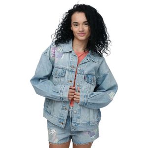 Levis Dames/Dames 90's Truckerjas (Lichtblauw)