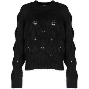 Silvian Heach - Dames Truien - Zwart - Ronde Hals