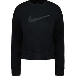 Nike - Dri-Fit - Sweatshirt - Zwart - Oversized Lange Mouw Crew Hals