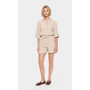 Korte Broeken - Plaza - Taupe Beige - Regular Fit - Boven de Knie