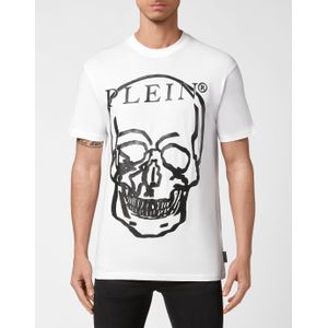 T-Shirt Ronde Hals Skull And Plein