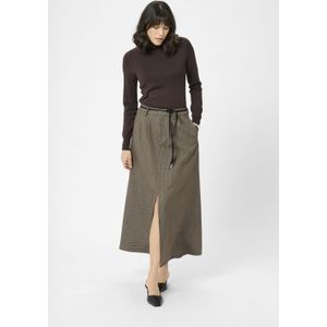 Kaffe - KAElyah - A-lijnrok - Taupe/Zwart - 7/8 Lengte