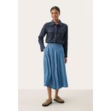 Part Two, Dames, Rokken, Blauw, Maat: 2XS Denim,